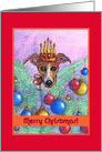 merry christmas, paper card, dog, card