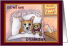 corgi, get well soon grandmother, dog, teddy bear card