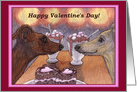 happy valentine’s day, whippet, dog, card