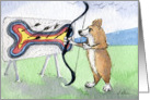 The Corgi Games, archery, corgi, dog, card