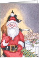 If I can’t see you, you can’t see me pinch this mince pie... card