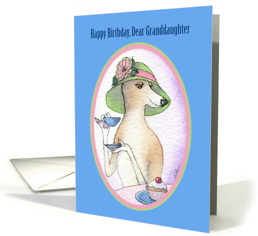 Happy Birthday Granddaughter, afternoon tea. card (1449252)