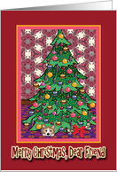 Merry Christmas dear friend, Corgi Christmas card
