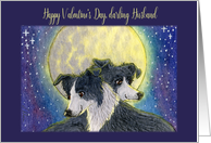 Happy Valentine’s Day Husband, dog valentine card, card