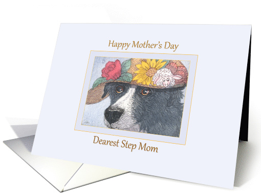 Happy Mother's Day, dearest Step Mom - Border Collie dog... (1466984)