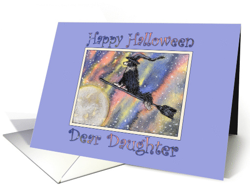 Happy Halloween dear Daughter, border collie dog on a... (1471596)