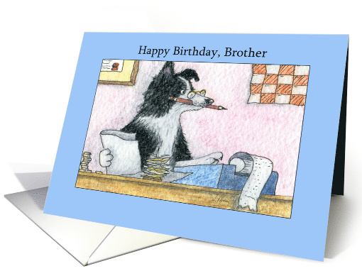 Happy Birthday Accountant Brother card (1576034)