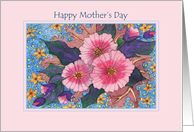 Pink Floral, Summer Comes Early, Happy Mother’s Day flowers card