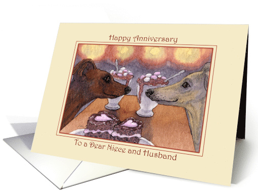 Two Greyhounds Celebrate their Wedding Anniversary, Niece... (1619856)
