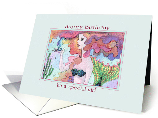 Birthday for Her A Mermaid and her Friend Seahorse are... (1628740)