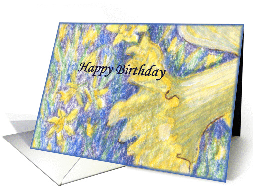 happy birthday paper greeting card flower card (404836)