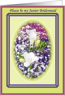 be my junior bridesmaid, wedding card