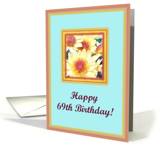happy birthday paper greeting card 69 card (405724)
