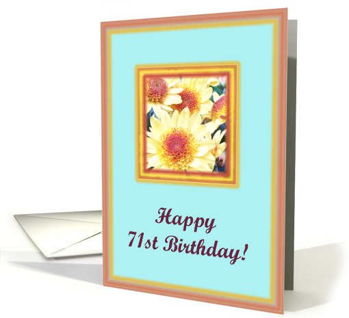 happy birthday paper greeting card 71 card (405733)