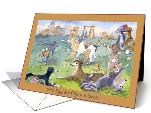 Plain for your own greeting, dog, whippet, greyhound, card (472279)