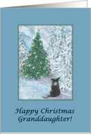 Christmas card, granddaughter, dog, Border Collie card