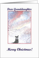 Christmas card, dog, paper cards, Granddaughter, card