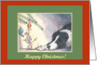 business or corporate christmas card, happy christmas, paper cards, dog, mouse, card