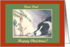 happy christmas, paper cards, dog, mouse, dad, card