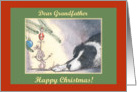 happy christmas, paper cards, dog, mouse, grandfather, card