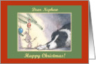 happy christmas, paper cards, dog, mouse, nephew, card