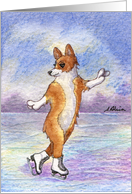 blank card, notecard, paper cards, dog, Corgi, card