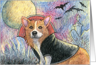 blank card, notecard, paper cards, dog, Corgi, card