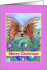 merry christmas, paper card, dog, card