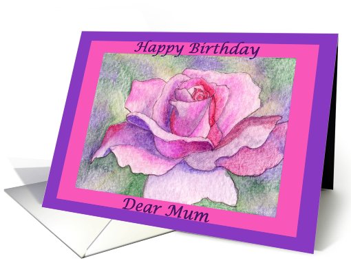 happy birthday, rose, mum, card (516270)