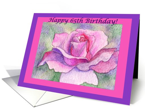 happy birthday, rose, 65th, card (516295)
