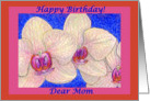 birthday card, orchid, flower,mom, card