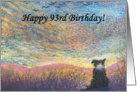 birthday card, border collie, dog, 93, card