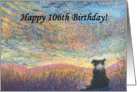 birthday card, border collie, dog, 106 card
