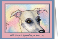 loss of dog, sympathy, card