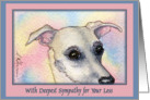loss of dog, sympathy, card