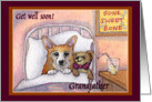 corgi, get well soon grandfather, dog, teddy bea card