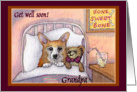 corgi, get well soon grandpa, dog, teddy bea card