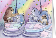 Dodgem cats card