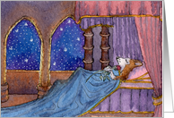 Sleeping beauty or sleeping corgi... card