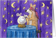 Corgi dog mystic mutt card