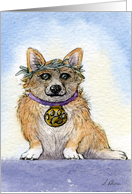 The Corgi Games, gold medallist, corgi, dog, card