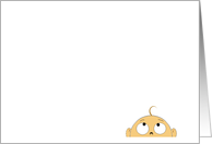 Baby Head Eyes Up or Rolling Eyes card