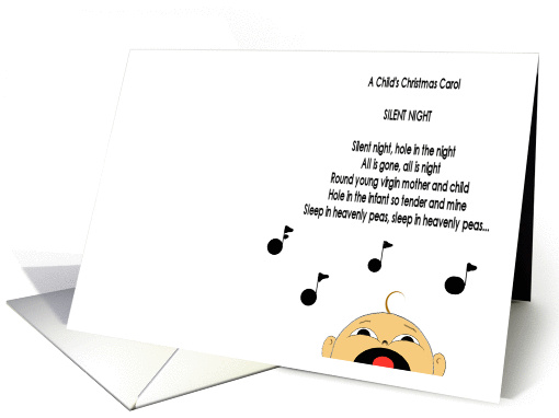 Silent Night (wrong lyrics) card (118301)