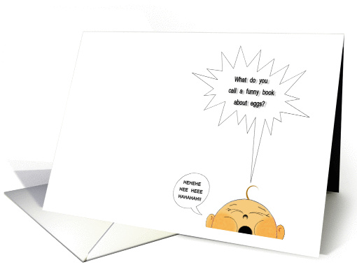 What do you call a funny book about eggs? card (118417)