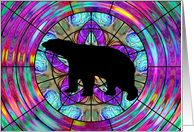 Psychedelic Bear card