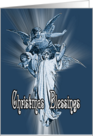 Christmas Angel Blessings card