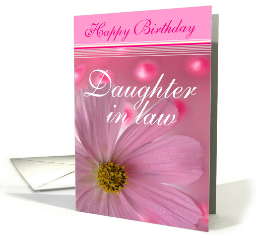 Happy Birthday Daughter in Law card (172820)