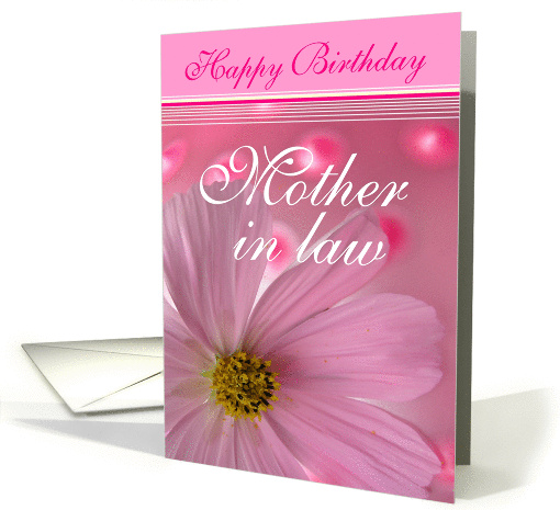 Happy Birthday Mother in Law card (172868)