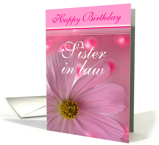Happy Birthday Sister in Law card (172888)