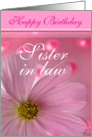 Happy Birthday Sister in Law card